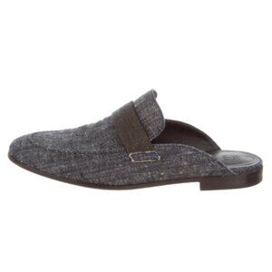 BRUNELLO CUCINELLI Denim Monili-Accented Mules